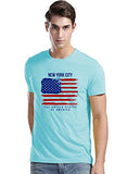 Adro Men'S Usa American Flag Printed Cotton T-Shirts (Rnr-M-Nww-Mi_Mint_M)