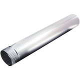 Deflecto DP244 LAM229 Aluminum Pipe, 4 in. x 24 in, No Color