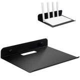 OLizee Drill-Free Wall Mount Floating Display Shelf with Cable Hole Baby Monitor Projector Wall Shelf Video Camera Wall Holder W