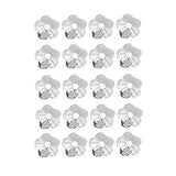 ATORSE 2x20 Pieces 925 Sterling Flower Beads Caps Jewelry Making Findings 4mm Silver