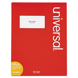 Universal Office Products 80004 Laser Printer Permanent Labels, 2 X 4, White, 2500/box