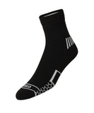 Tego Socks Quarter Ultralight Nylon Large (1 Pack) Black Sports, Fitness, Running, Exercise, Thick Good Grip, For Men