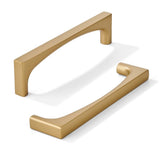 khtumeware 10 Pack Solid Handles 6-Inch(152mm) Brushed Gold Cabinet pulls Kitchen Cabinet Handles, Cabinet Pulls Kitchen Cabinet