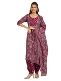 Libas Women'S Cotton Kurta Sets (400551_Pink_M)