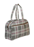 Suneshcreation White Synthetic Handbag,Duffle Bag, Handbag For WomenS, Luggage Bag Unisex,Travel Tote Bags