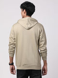 Adro Mens Cotton Solid Zipper Hoodie Sweatshirts (Zh23-Pln-Be_Beige_S)