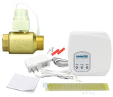 FloodStop Water Heater Leak Detector Kit with Automatic Water ShutOff and Visual/Audible Alarms, 11/4 NPT MIP x FIP