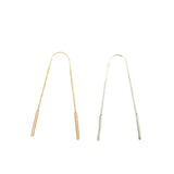 Stainless Steel & Copper Tongue Cleaner Set Of 7 Pack Oral Hygiene Tongue Scrapers For Adults AntiGag Design For Fresh Breath