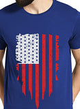 Adro Men'S Usa Printed Cotton T-Shirt (Rn22-2-Uss-Rb_Royal Blue_Xl)