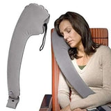 Tamadaa Travel Cross Pillow One Side Ultimate Travel Neck Pillow Adjustable Best Accessory For Airplane, Train, Office Napping,
