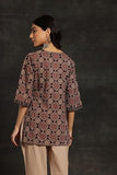 Libas Women'S Cotton Printed Straight Kurti (26843R Black Black L