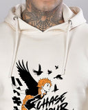 ADRO Anime Hoodies for Men 320 GSM Soft Cotton Hoodie Long Lasting Anime Printed Hoodie for Winter | Mens Hoodies | Sweatshirt for Men | H24-M-DREAM-WS-2XL White Sand,White Sand