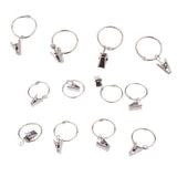 Enakshi 3x12Pcs Curtain Ring Hook with Clips with Eyes Portable Sliding Rod Rings Hook|Home & Garden | Window Treatments & Hardw