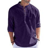 Bellstone Men'S Cotton Blend Solid Regular Fit Dress Shirt (Kurta1500_Combo_Navy & Maroon_S