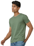 Xyxx Men'S Cotton Solid Regular Fit T Shirt (Xy_Cr15_Tshirt_1_Sage Green),Sage GreenApparel,XL