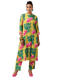 Libas Womens Printed Silk Blend Co-Ord Set For Women
