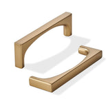 khtumeware 10 Pack Solid Handles 3-3/4-Inch(96mm) Satin Brass Cabinet Pulls,Heavy Duty Brushed Brass Handles for Kitchen Cabinet