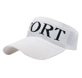 Mopslik Cotton Open Head Sun Visor Sport Summer Cap Sunvisor, Uv Protection Cap For Golf Tennis Cricket Cycling Running Sun