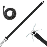 Silicone Nozzle Enema ASilicone Nozzle Enema Attachment Reusable Douche Black Hose Nozzle (39.37 in)