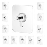 Amazer Rustproof Stainless Steel Shower Curtain Rings Hooks, Set of 12Polished Nickel (10, Silver)