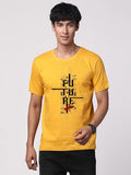 Adro Men'S Graphic Printed 100% Cotton T-Shirt - Regular Fit, Printed T-Shirts For Men (Rn24-Ftr-Mu_Mustard_S)