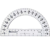 Acme United ACM11200-36 6 in. 180 deg Westcott Protractor, Clear - 36 Each