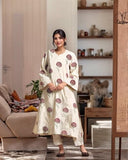 Anni Designer Women'S Rayon Viscose Printed Straight Kurta With Pant (Janya Maroon-Vks01_L_Maroon_Large),Maroon,L,,,