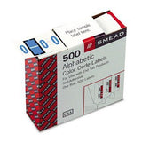 Smead AZ ColorCoded End Tab Filing Labels LABEL,FLDR,ENDTB,OBE,5C (Pack of8)