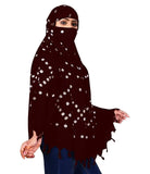 Dilivingo Cotton Long Scarf Cum Mask Scarves Usable For Vehicle Driver White Printed Design Universal Size For Girl,Women Breath