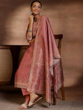 Libas Women'S Pure Silk Kurta Set (487290R Pink M