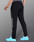 LookMark Men's Slim Fit Solid Lycra Blend Full Elastic Sport Wear Running Gym Stretchable Jogger Track Pant in Black Color(Track 05 Black-M),Black