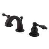 Kingston Brass Kb918Al Victorian Mini Widespread Lavatory Faucet With Brass Pop-Up, Brushed Nickel