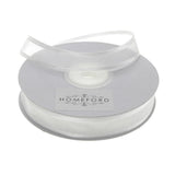 Homeford Satin-Edge Sheer Organza Ribbon, 5/8-inch, 25-Yard, White
