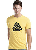 Adro Triangle Mens Printed T-Shirt (Rnr-M-Tkt-Ly_Light Yellow_L)
