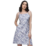 Oomph! Women'S Western & Fusion Wear Dresses For Women Blue - Md654,Light Blue 10Apparel,M