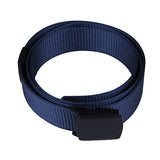 Romp Fashion Men Blue Nylon Leather Belt For Casual And Partyware