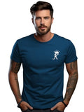Adro Men'S Solid Regular Fit T-Shirt (Rn24-Stick-Kk-Sb_Teal,TealApparel,L