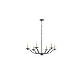 Elegant Lighting Living District Trey 36 Inch Pendant In Black
