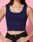 Toplot Women'S Solid Ribbed Round Neck Sleeveless Slim Fit Tank Top (Tank-Top-5069-Navy-M),Blue,,B0CGHYWP1F