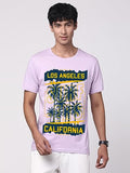 Adro La Surfers California Printed T-Shirt For Men - 100% Cotton, Regular Fit, Soft Breathable Fabric. (Rn23-M-Srf-Pu_Purple_Xl)