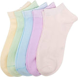 Neobaby WomenS Socks, Multicolour, Low Cut NoShow Style (Pack Of 5/10 Pairs) (Pack Of 5 Pairs)