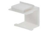SF Cable, Snap-in Keystone Wallplate Blank Insert White