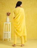 Kaari Cotton Womens Kurta Set (Kaaaw24Wskd-78848_Surajmukhi Yellow,Surajmukhi Yellow,Surajmukhi Yellow,M