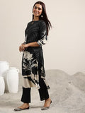 Libas Women'S Silk Blend Kurta Set (400324 Black M
