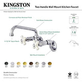 Kingston Brass Ks613Sn Kingston Kitchen Faucet, Brushed Nickel 6.94 X 4.88 X 2.75