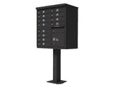 Qualarc, Inc. 1570 12 Door Cluster Box Unit (CBU) in Bronze Color for Tall pedestal Stucco Columns CBU-12-BZ