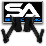 Seismic Audio - Pair (2) Wall Mount Metal PA Speaker Stand for Bands, Clubs, DJs, Karoake, Bars, Restaurants