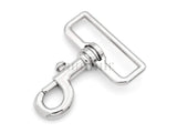 CRAFTMEMORE 2pcs 2 Inches Swivel Slide Bolt Snap Hook Lobster Clasp Purse Making Hardware SC15 (2 Inch, Silver)
