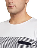Eyebogler Regular Men'S Cotton Navy Blue-White Designer T-Shirt (Xl-Eb1T67-Nbwh_X-Large)