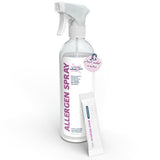 Allergy Asthma Clean Allergen Spray, Pets, Dust Allergies & More, Air & Surface Control, Just Add Water, Bottle with One Refill,